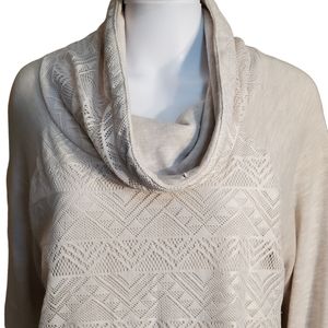 Vanity cowl neck pull over